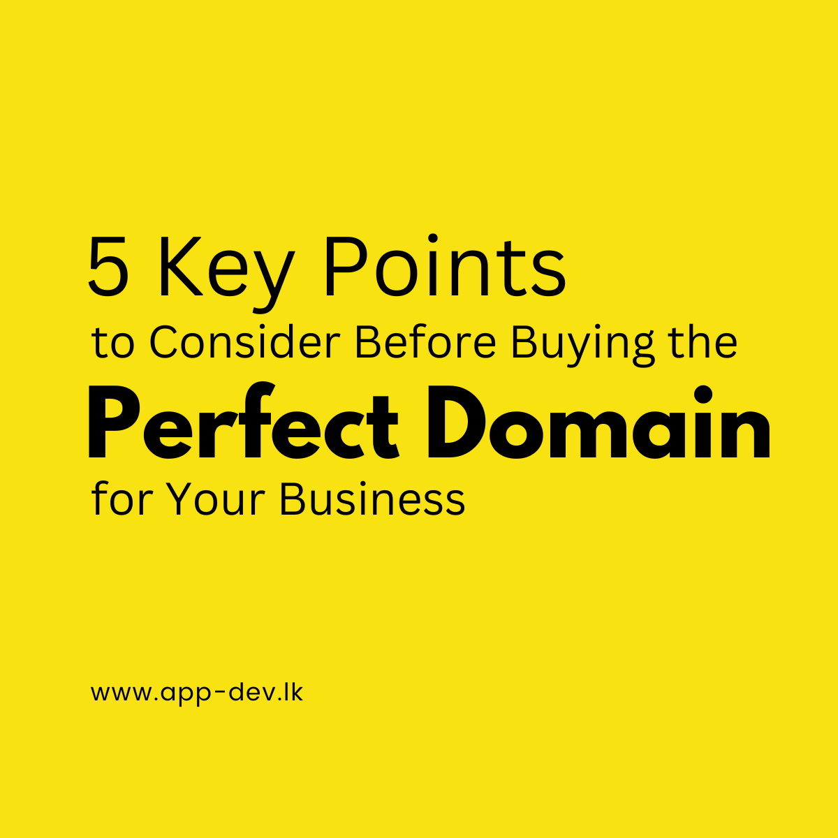 perfect domain for your business