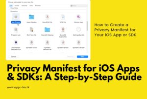 privacy manifest, iOS app, third-party SDK, Xcode, App Store requirements, privacy-sensitive APIs, data tracking, NSPrivacyAccessedAPITypes